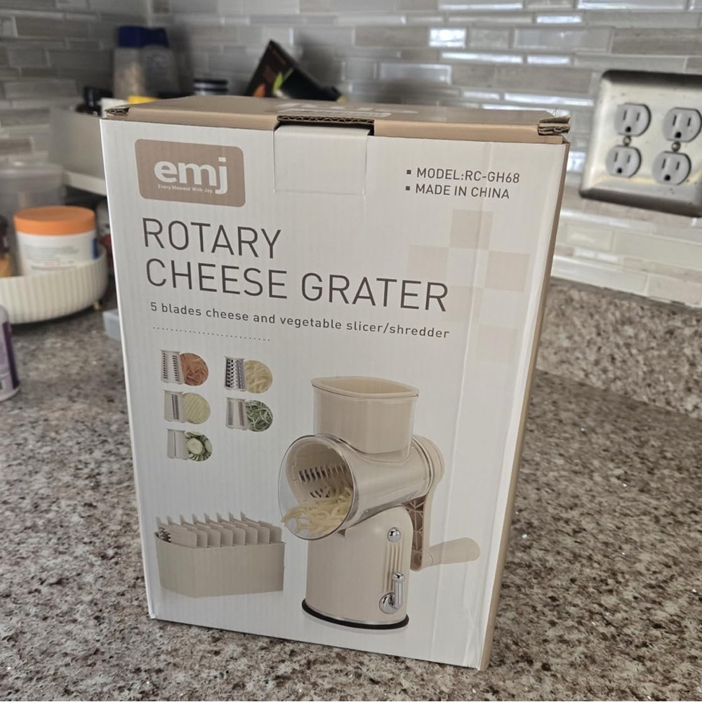 Cream Rotary Cheese Grater